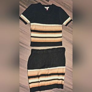 𝅺Women's knitted skirt outfit